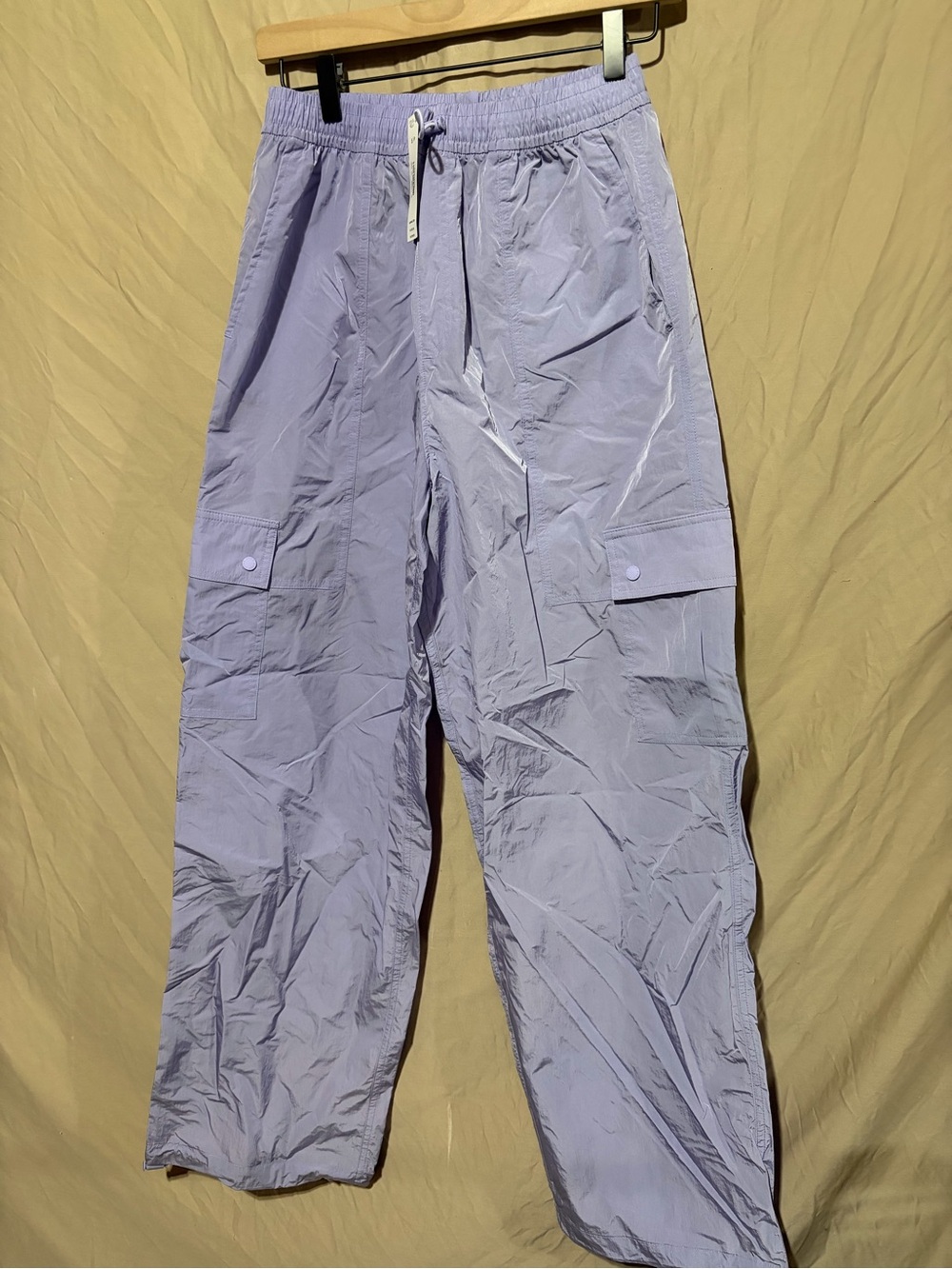 Pink wind pants